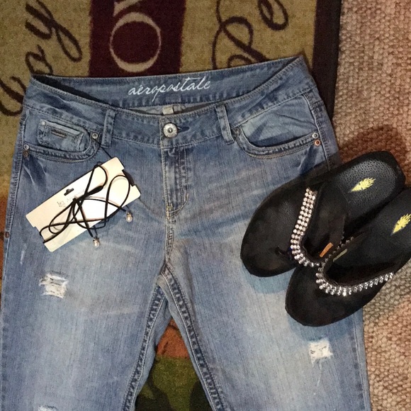 ❌SOLD❌Gorgeous AEROPOSTALE JEAN CAPRIS size 13/14 - Picture 3 of 8